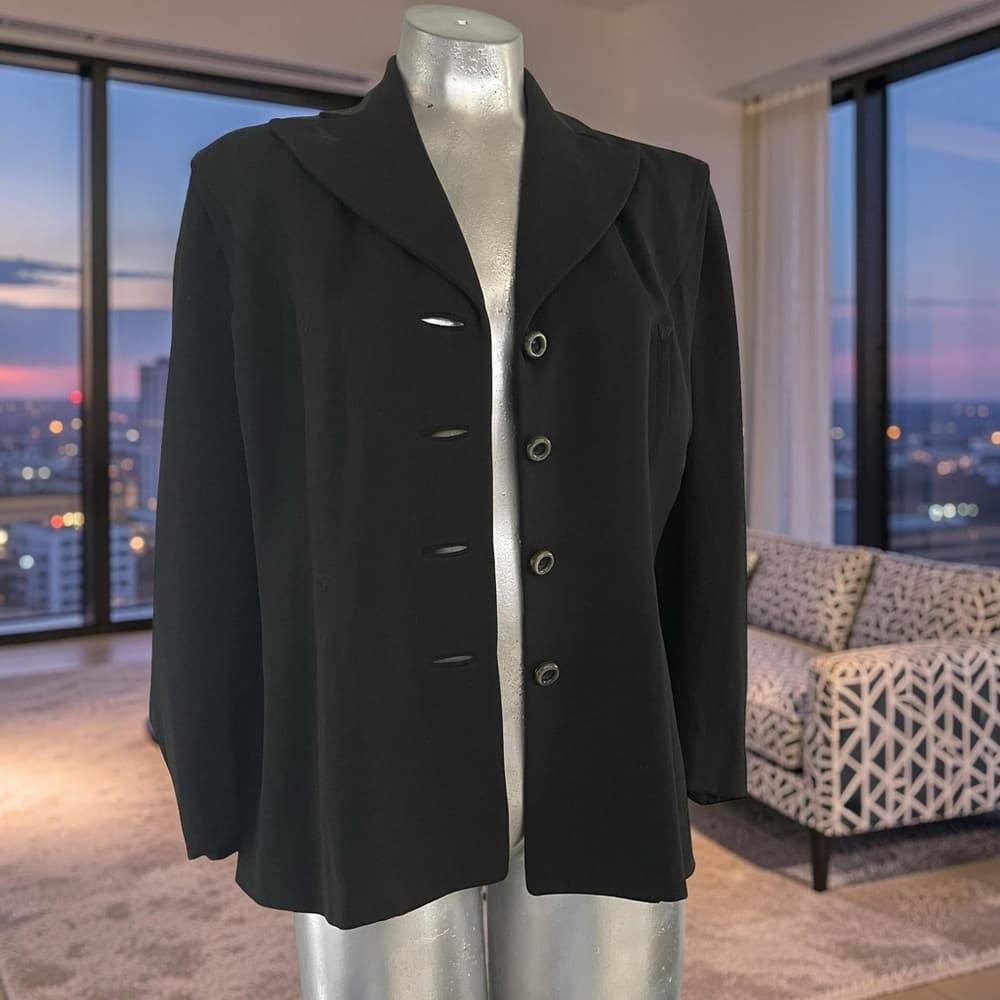Elegant Turners Black Women's Blazer size M-L - Thumbnail 6