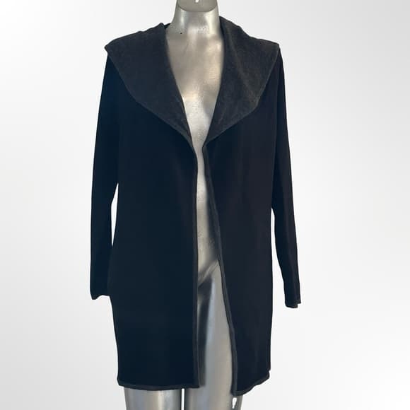 Blanc Noir Black Cardigan in Medium - Thumbnail 9