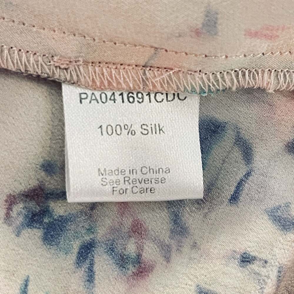 Parker Asher Silk Floral Cutout Back Tank Top - Thumbnail 5