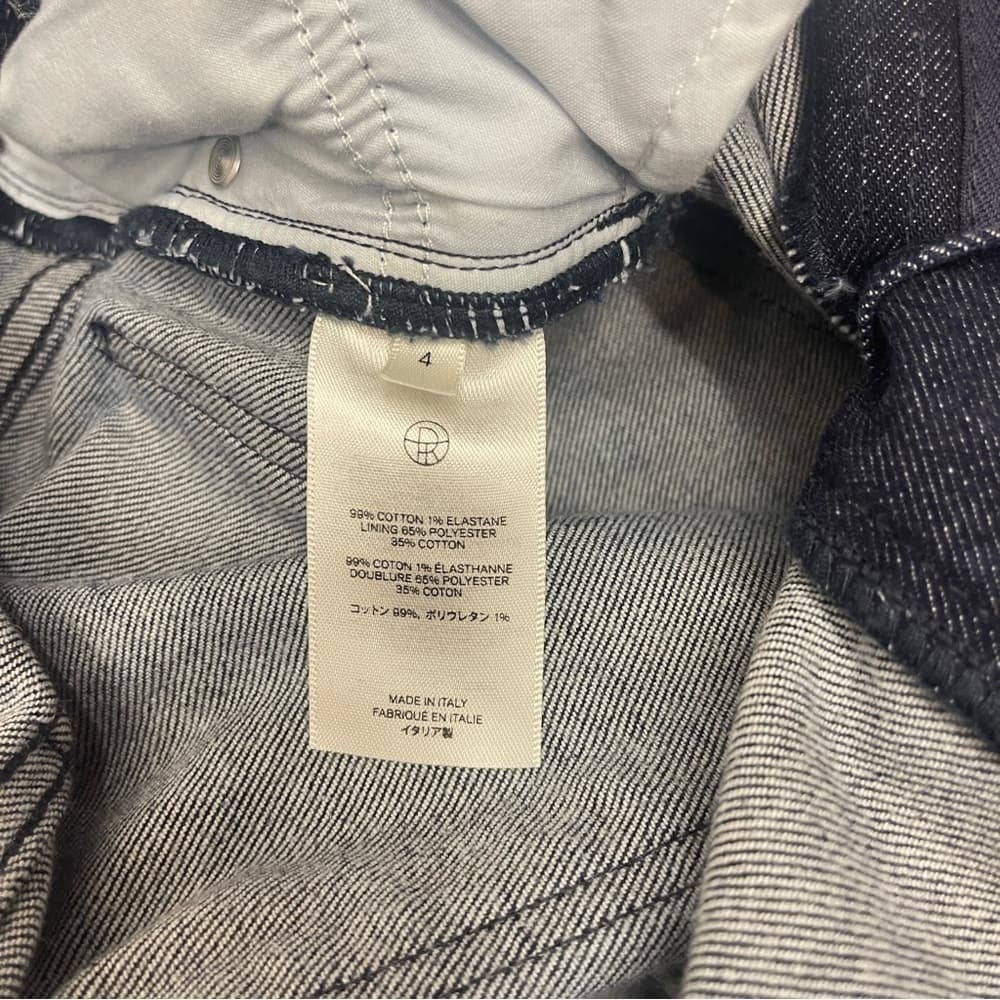Italian Made TR Straight-Leg Jeans in size 4 - mint condition - Thumbnail 3
