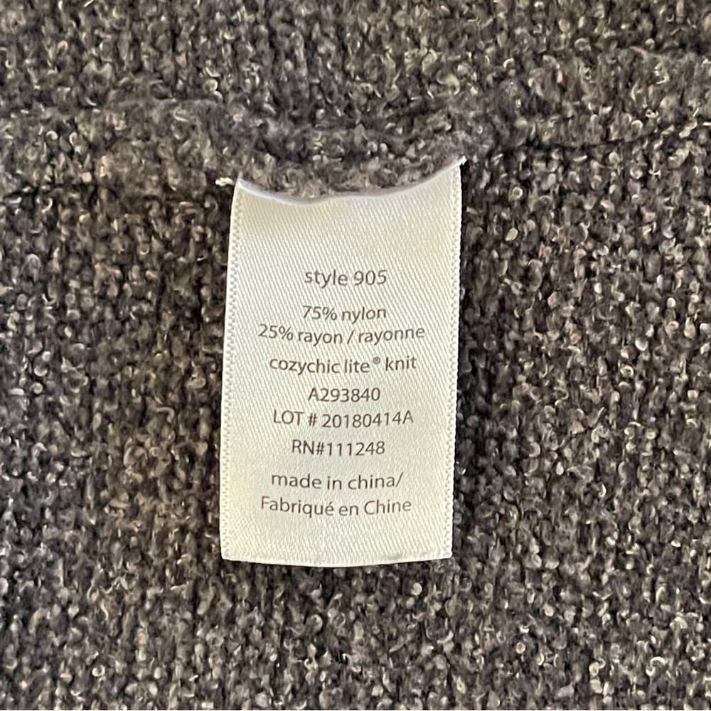 Barefoot Dreams Black Hooded Cardigan with in XS - Thumbnail 4