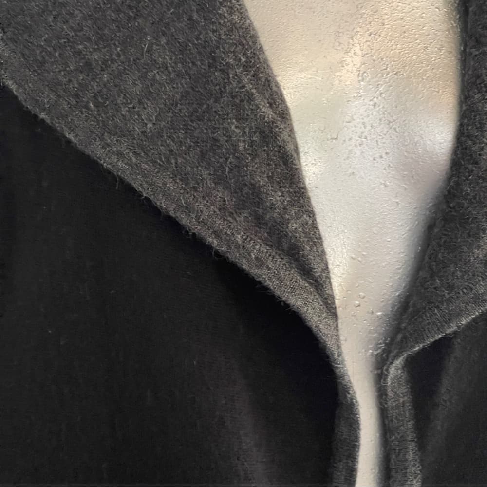 Blanc Noir Black Cardigan in Medium - Thumbnail 2
