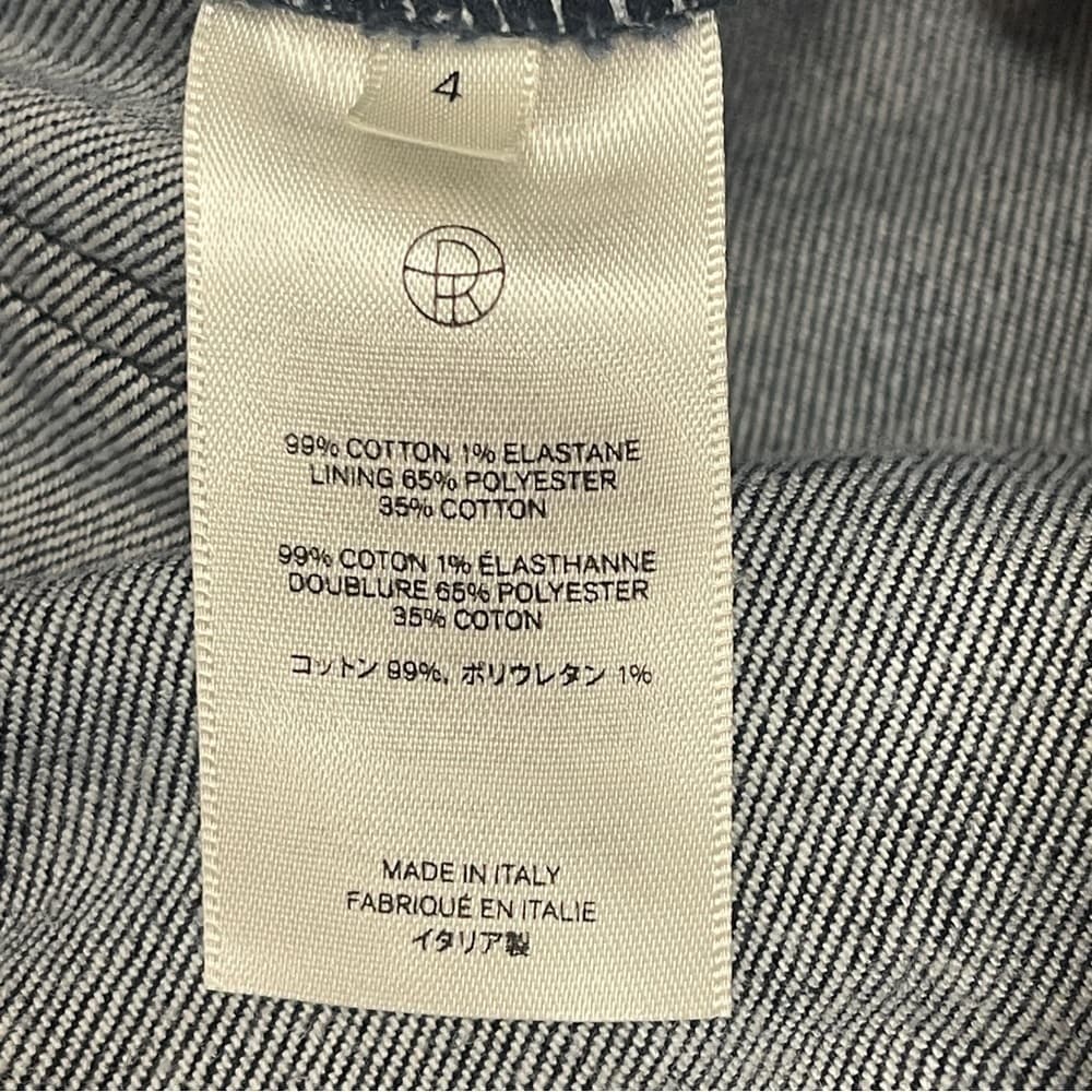 Italian Made TR Straight-Leg Jeans in size 4 - mint condition - Thumbnail 4