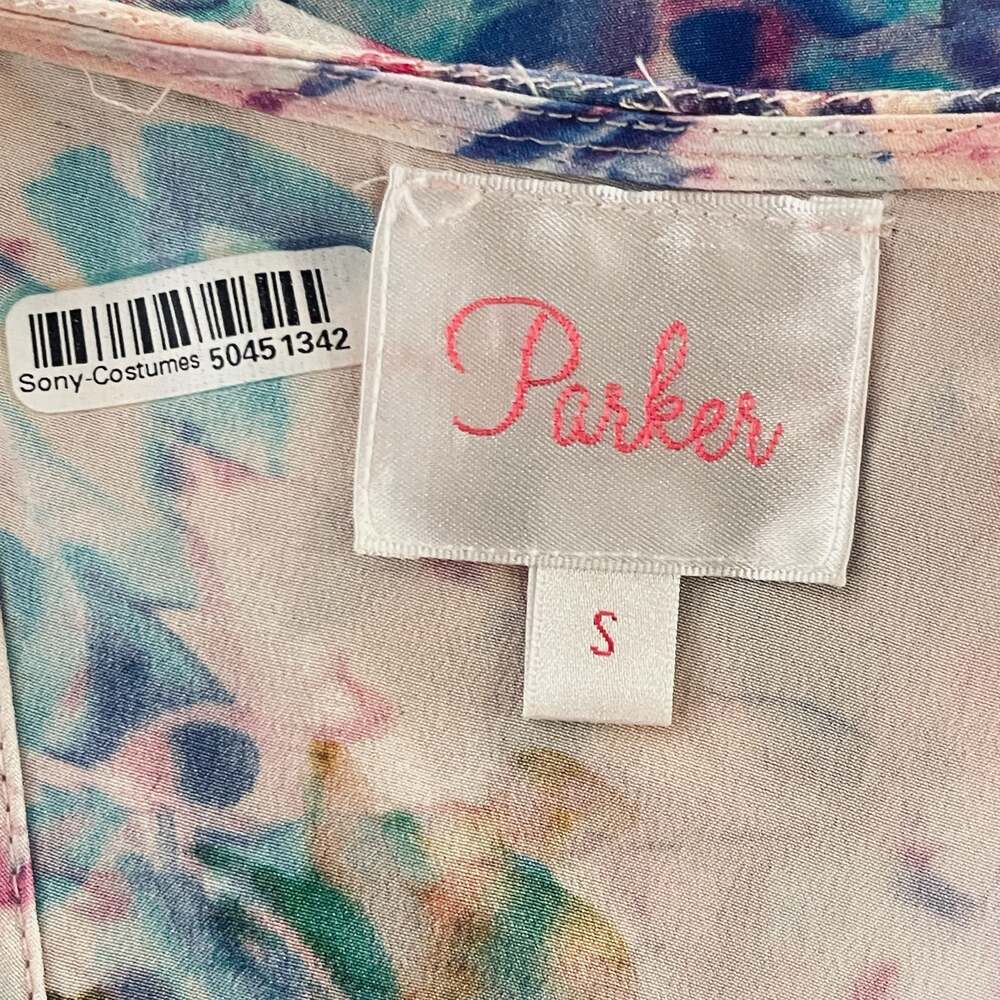 Parker Asher Silk Floral Cutout Back Tank Top - Thumbnail 4