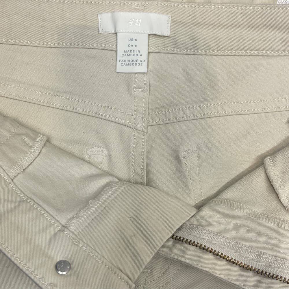 H&M Tan Skinny Jeans in size 4 - Thumbnail 3
