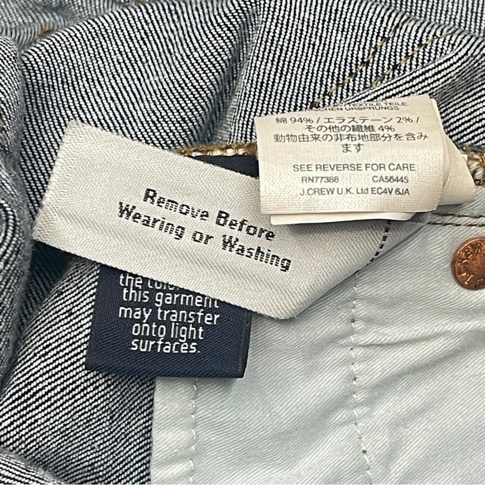 J Crew Classic Dark Blue Women's Jeans size 27 - Thumbnail 6