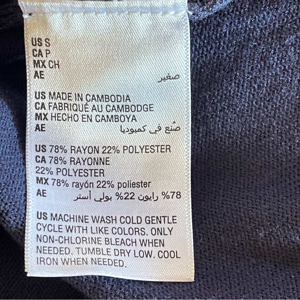 Women's Dark Navy Open-Front Cardigan in size S - Thumbnail 7