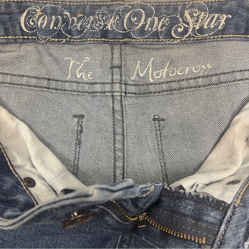Converse One Star - Motocross Dark Wash Skinny Jeans size 2 - Thumbnail 3