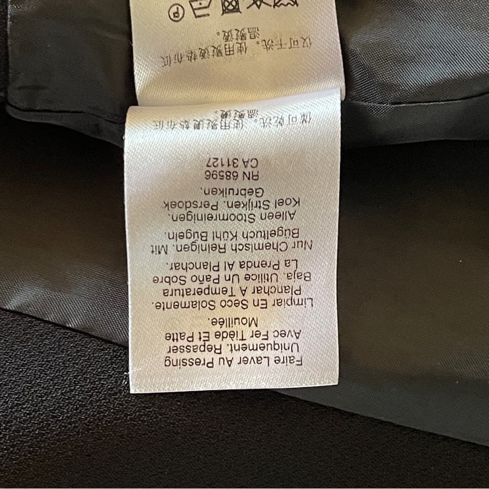 DKNY Black Business Vest Suit with Gold Accent - NWOT - Thumbnail 10
