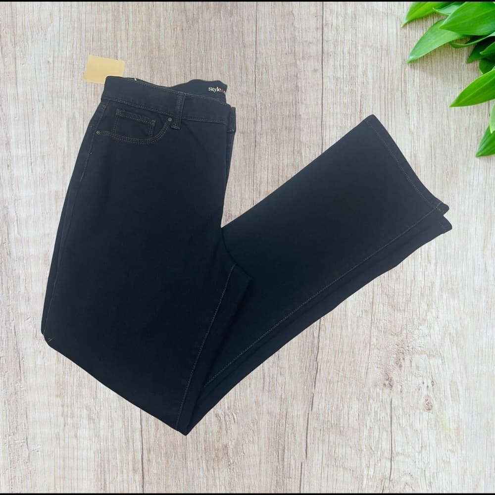 Style & co. Black Bootcut Jeans size 12P - Thumbnail 2