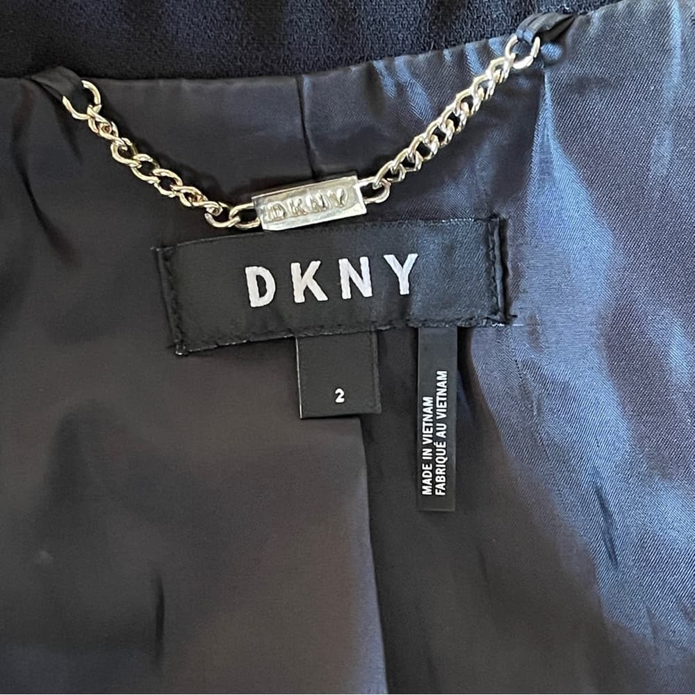 DKNY Black Business Vest Suit with Gold Accent - NWOT - Thumbnail 7