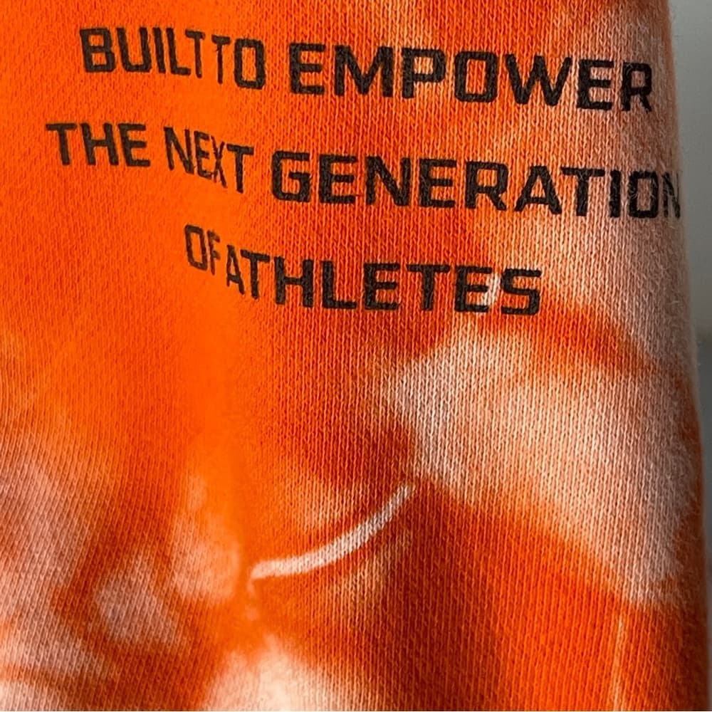 Overtime Women's Orange Tie-Dye Hoodie - thick - Medium - Thumbnail 3