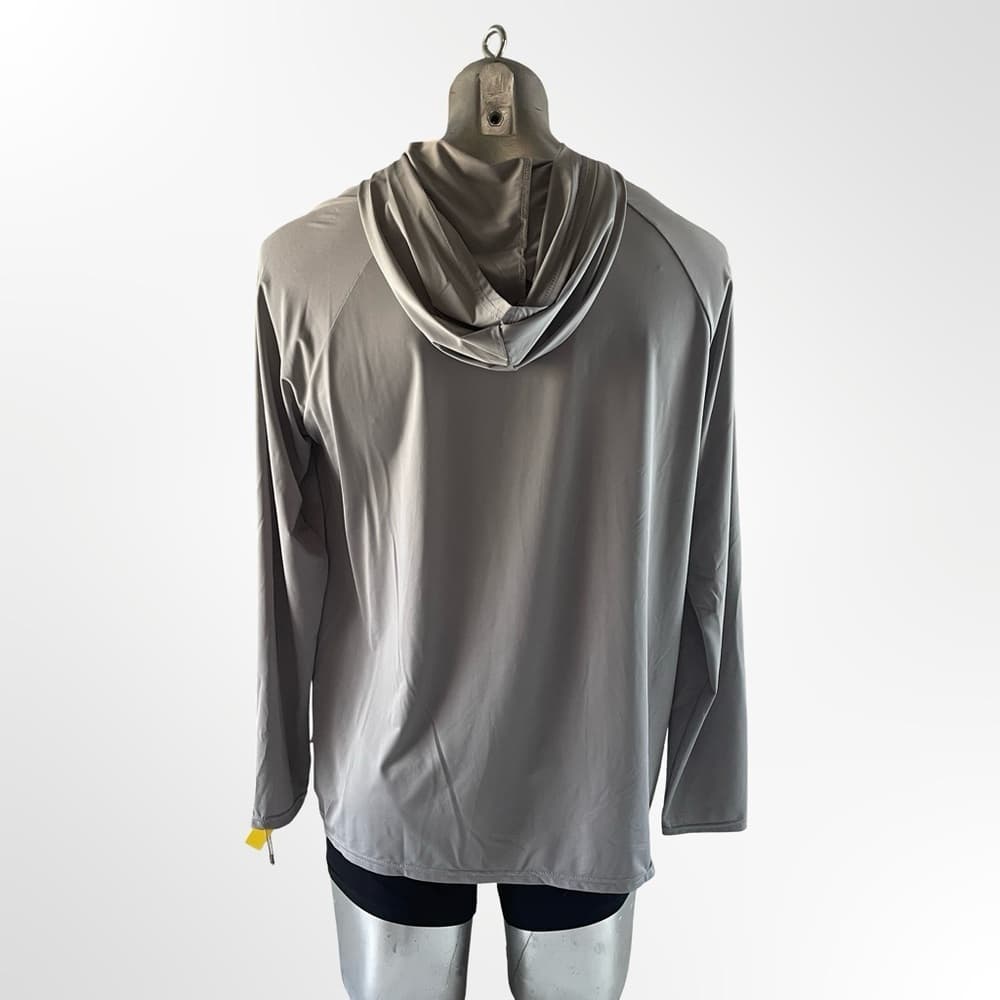 Two RE Red and Gray Hooded Long Sleeve Training Shirts Size M - Thumbnail 2