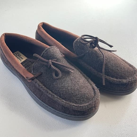 Dearfoams Men's Dark Brown Loafers size 9-10 - Thumbnail 6