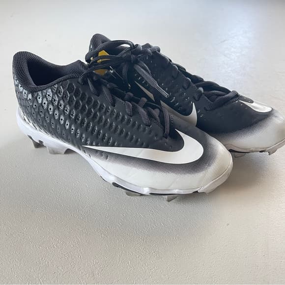 Nike Vapor Fastflex Gray and White Cleats in size 6Y - Thumbnail 10