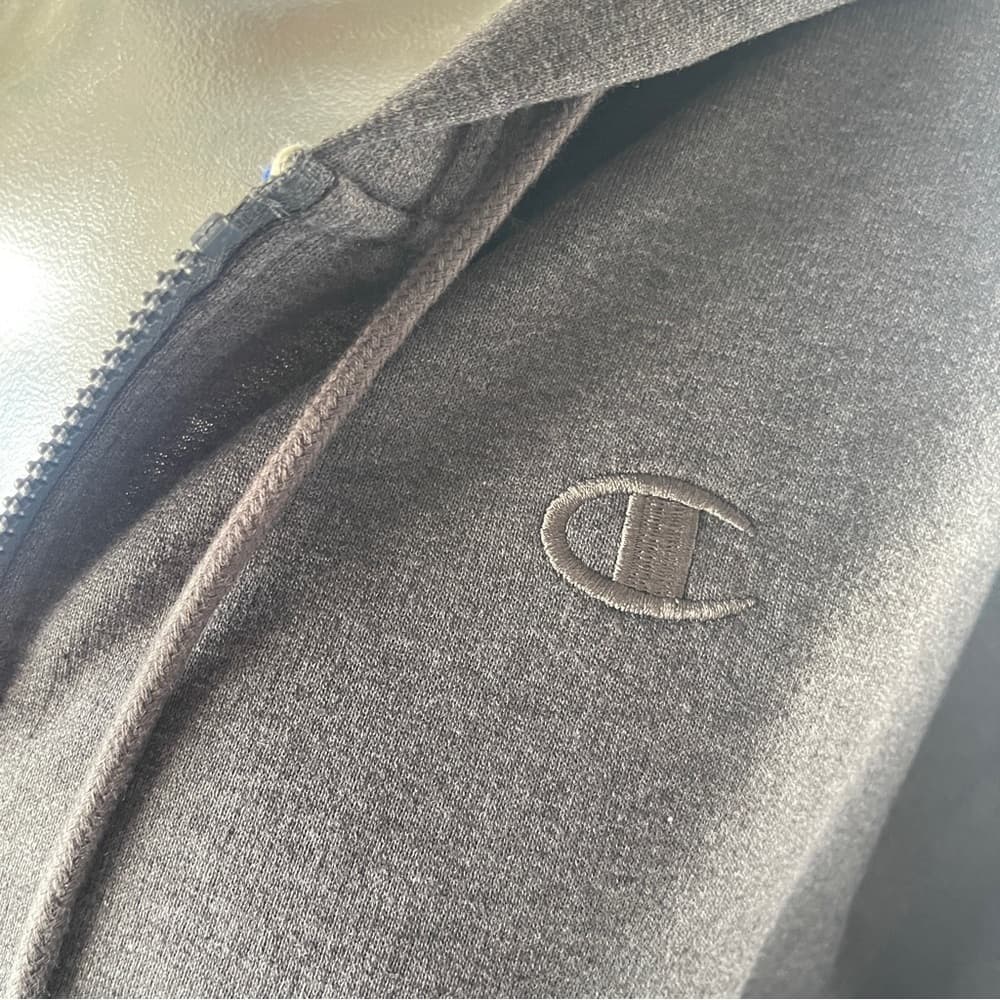 Champion Gray Athletic Hoodie NWT size M - Thumbnail 4
