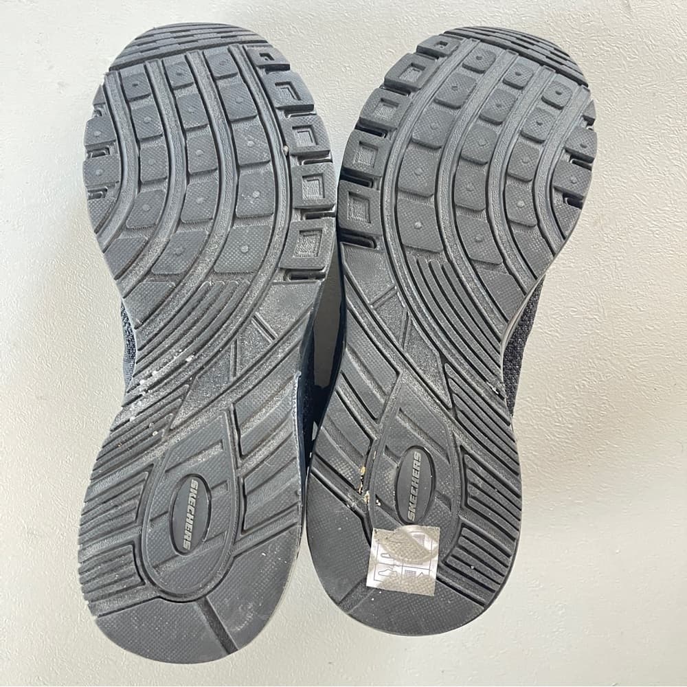 Skechers Men's Black Knit Sneakers in size 8 - Thumbnail 5