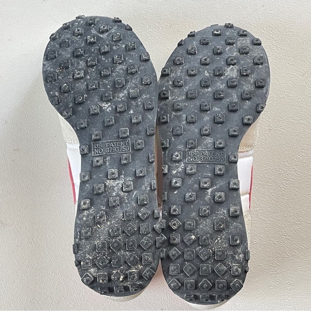 Nike Women's Red and Beige Sneakers in size 6.5 - Thumbnail 6