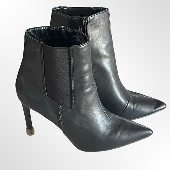 INC Women's Black Pointed-Toe Stiletto Ankle Booties in 6.5 - Thumbnail 9