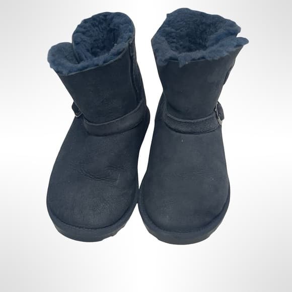 Size K2 Cozy Navy Shearling Boots for kids - gently worn - Thumbnail 6