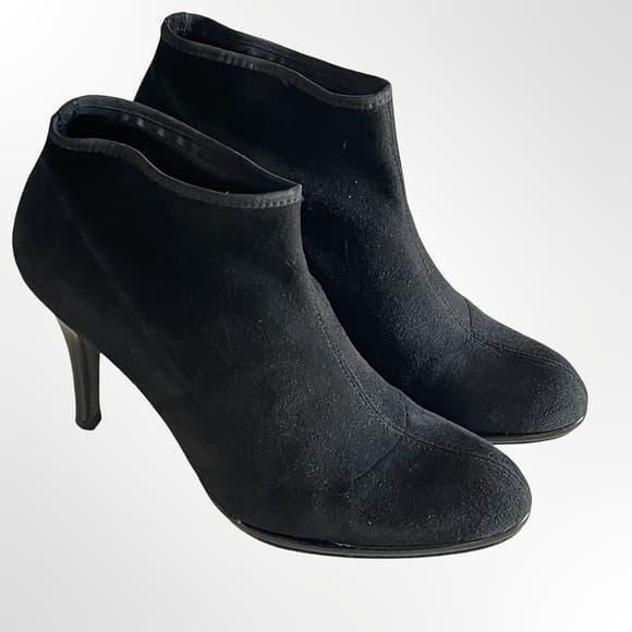 Stuart Weitzman Black Suede Ankle Booties in size 6.5 - Thumbnail 8