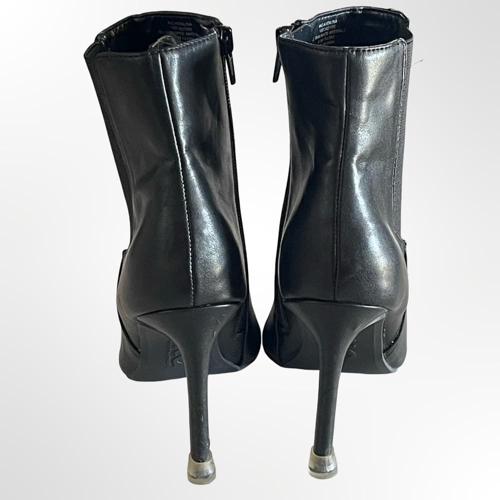 INC Women's Black Pointed-Toe Stiletto Ankle Booties in 6.5 - Thumbnail 3