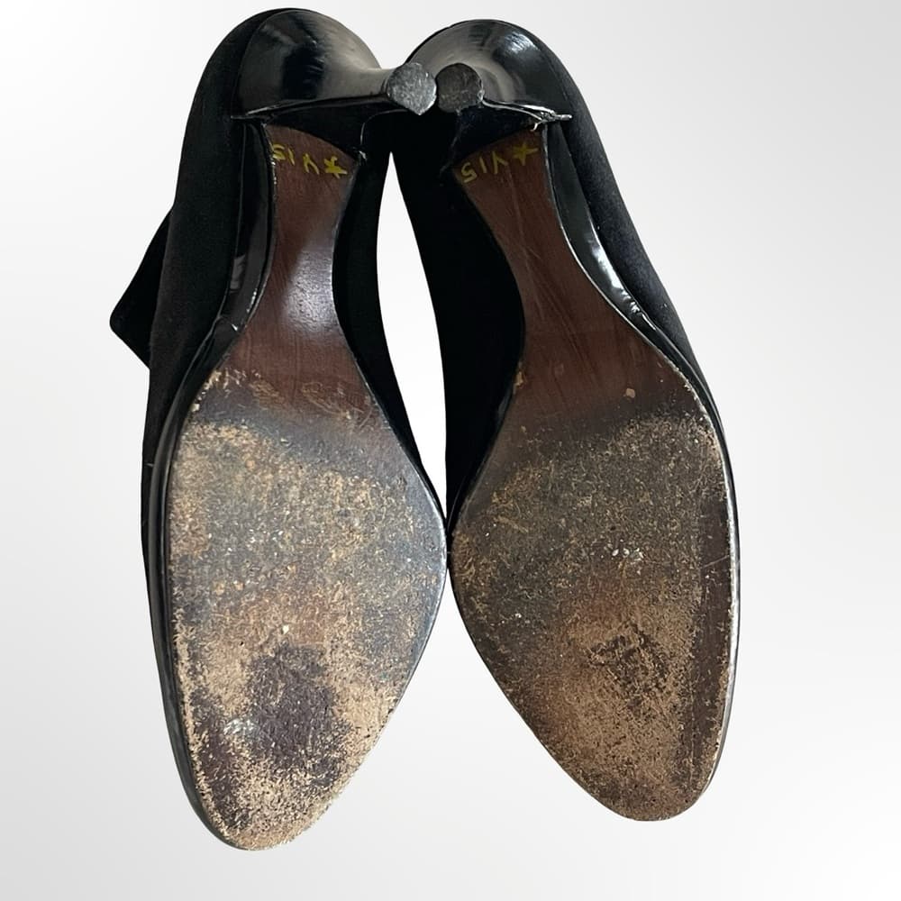 Stuart Weitzman Black Suede Ankle Booties in size 6.5 - Thumbnail 4