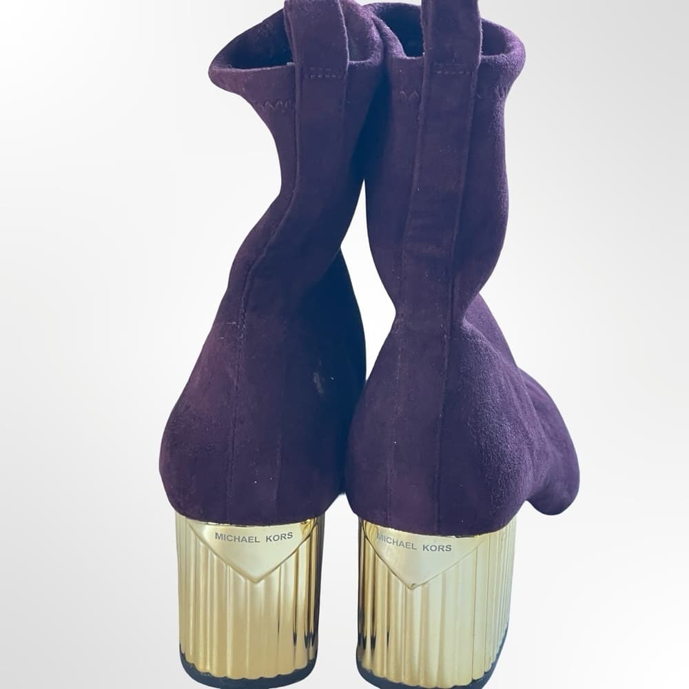 Michael Kors Plum Heeled Boots NWOT in size 8 - Thumbnail 3