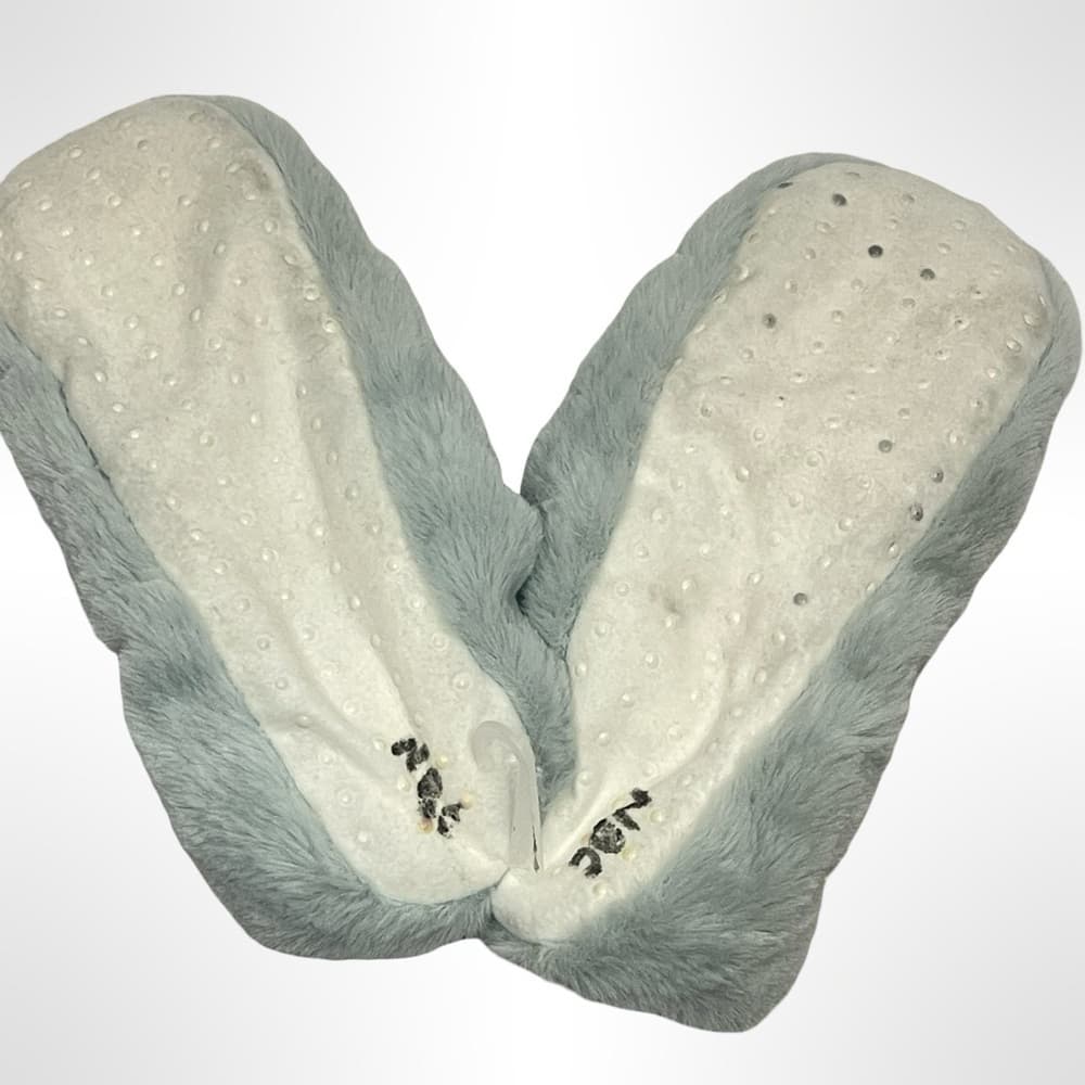 Cozy Fuzzy Slipper Socks in Light Blue NWT - Size S/M - Thumbnail 3