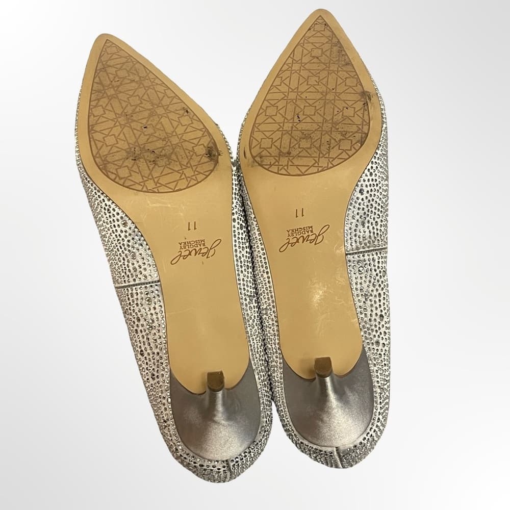 Badgley Mischka Rhinestone Pointed-Toe Pumps in size 11 - Thumbnail 5