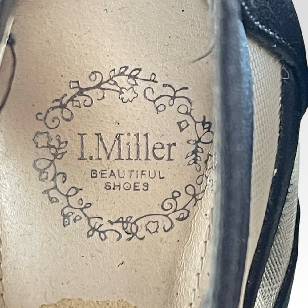I Miller Black Mesh Strappy High Heel Sandals in size 6.5 - Thumbnail 4