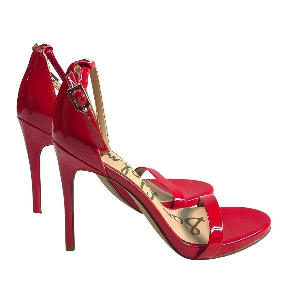 Sam Edelman Ariella Elegant Red Stiletto Heels - Many Sizes Avail - Thumbnail 3