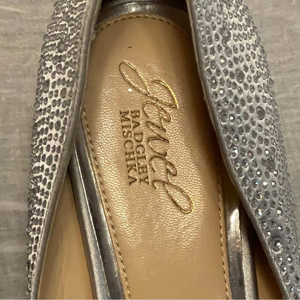 Badgley Mischka Rhinestone Pointed-Toe Pumps in size 11 - Thumbnail 8