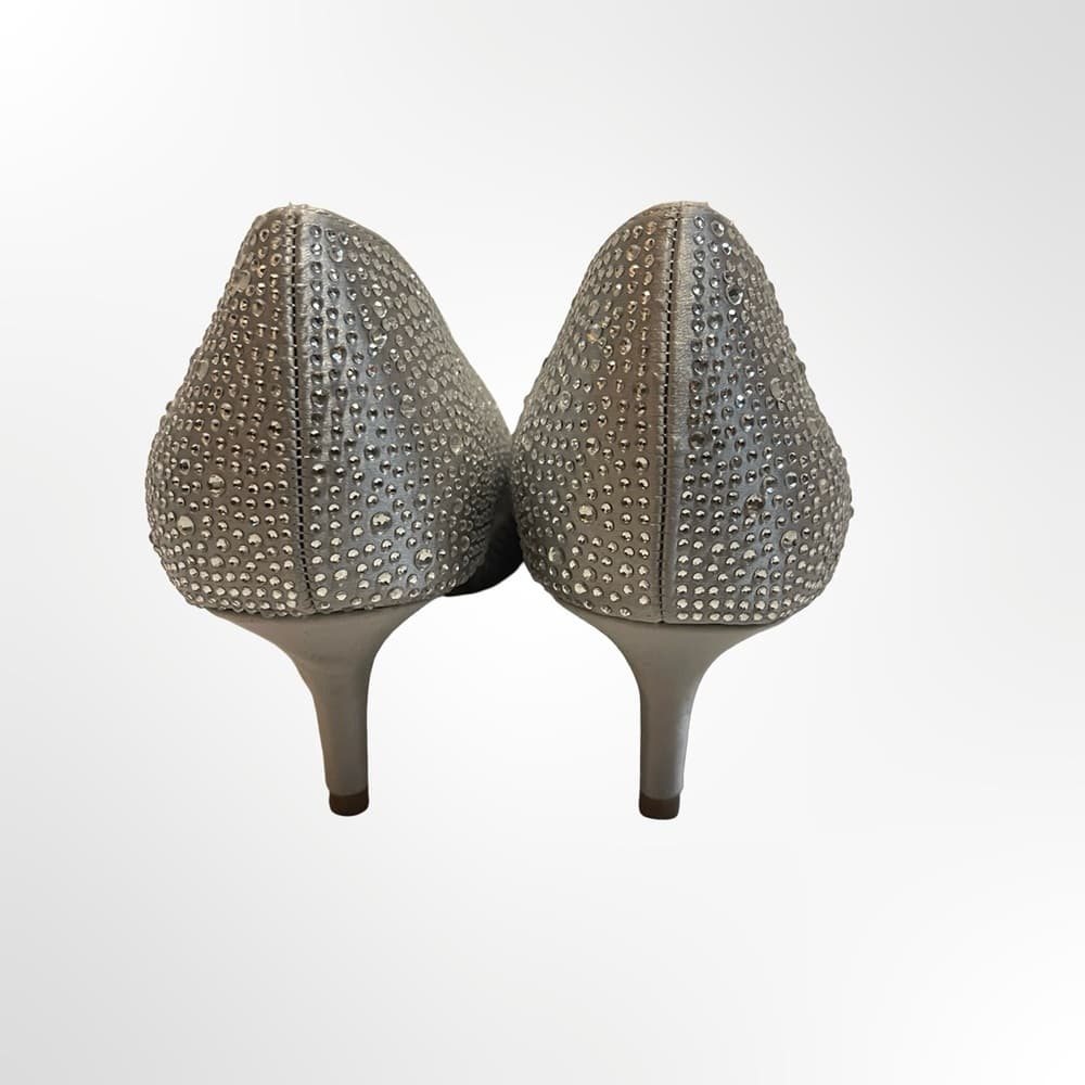 Badgley Mischka Rhinestone Pointed-Toe Pumps in size 11 - Thumbnail 2