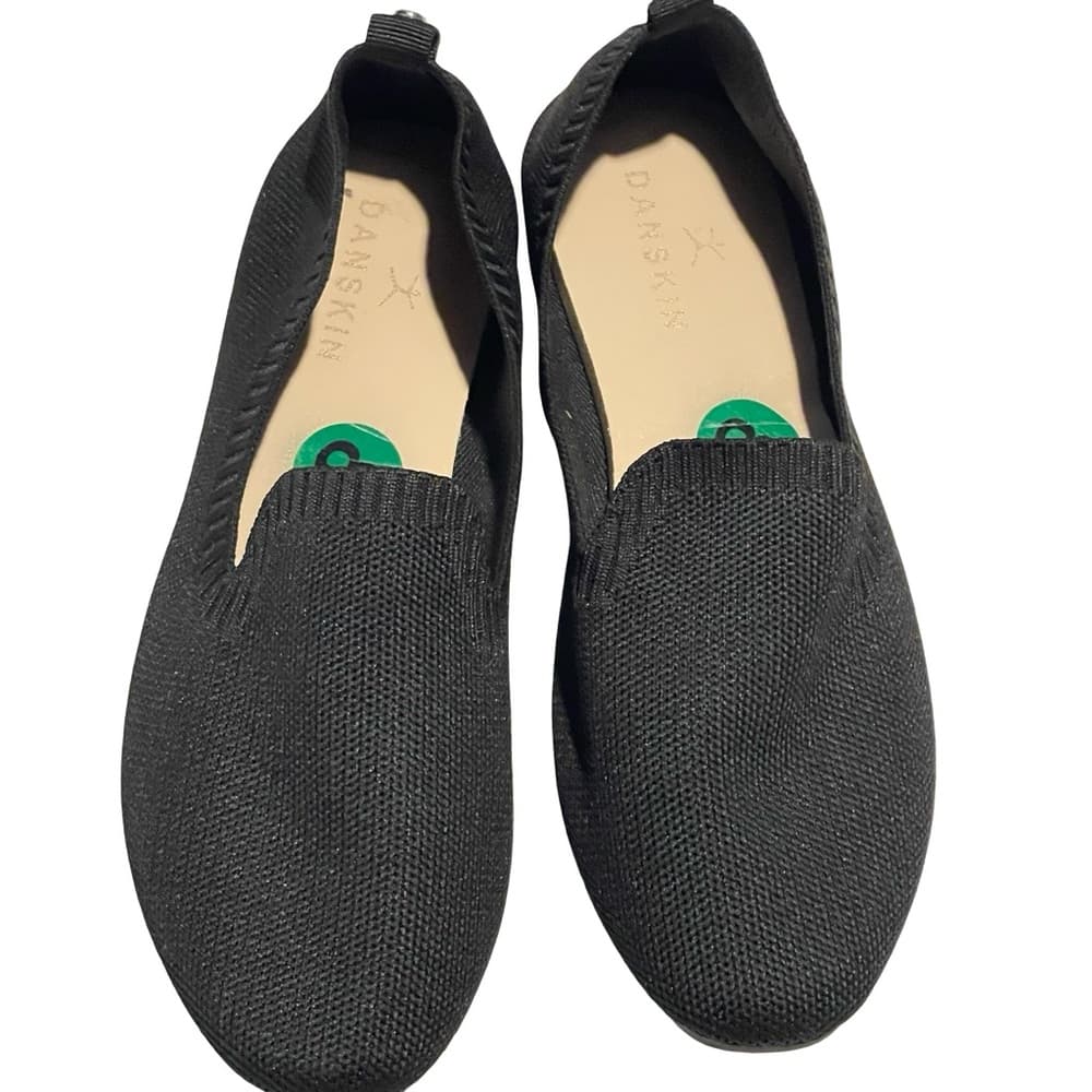 Danskin Black Slip-On Knit Loafers in size 8 - Thumbnail 4