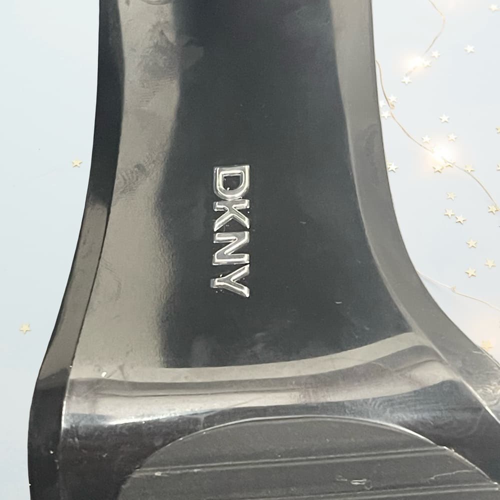 DKNY - Elegant Black Glitter Women's Heels in size 8 NWOT - Thumbnail 9