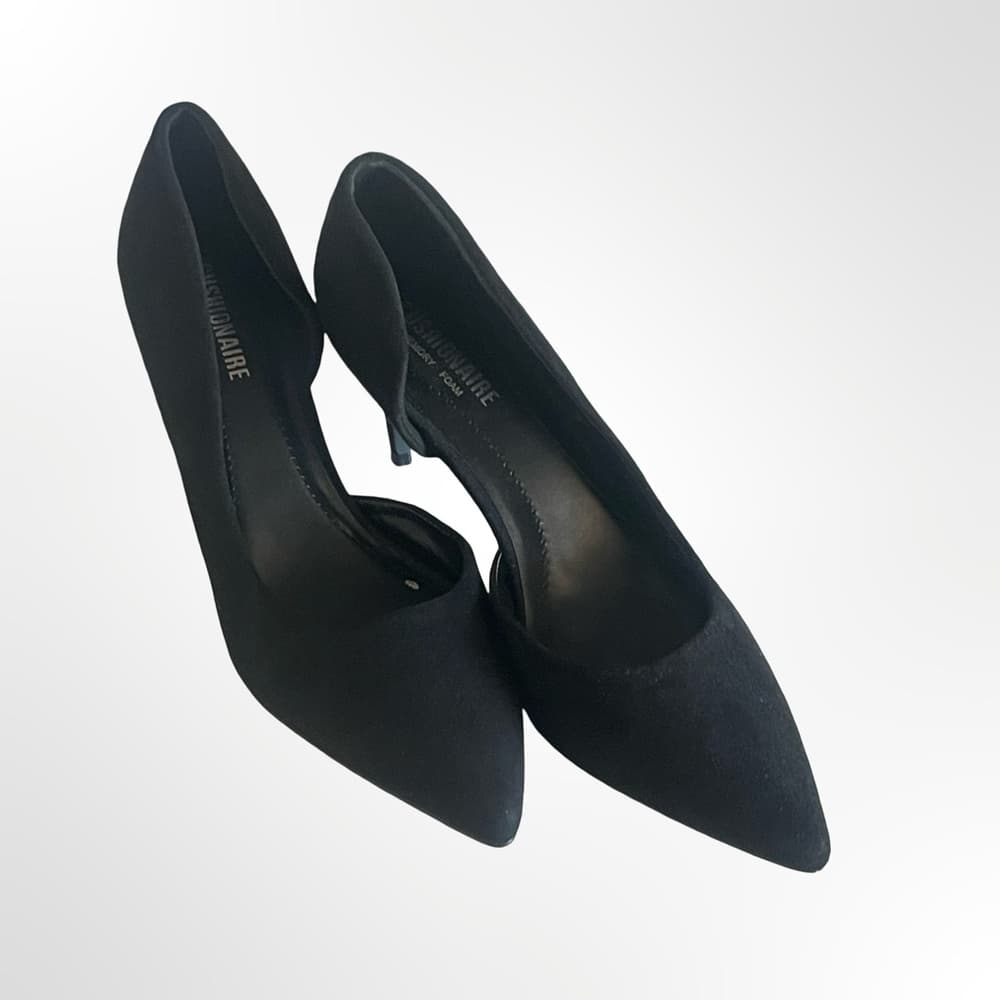 Cushionaire Classic Black Pointed Toe Pumps - Women size 8.5 - Thumbnail 9