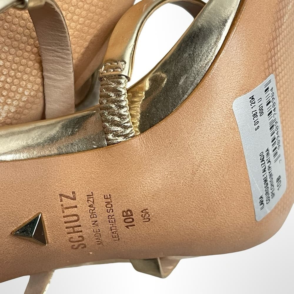 Shutz Ilara Platina Elegant Strappy Heels in size 10 - Thumbnail 6