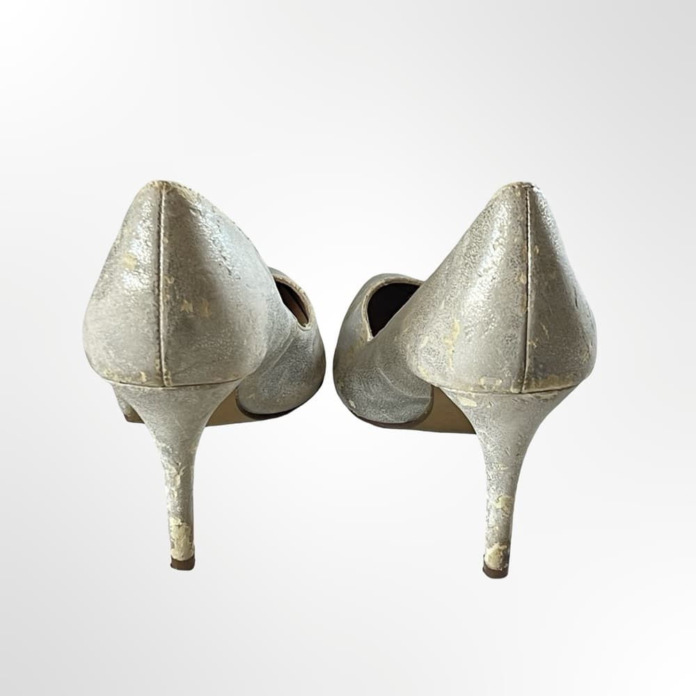 Rock & Republic Silver Metallic Pointed Toe Stilettos in 8.5 - Thumbnail 5