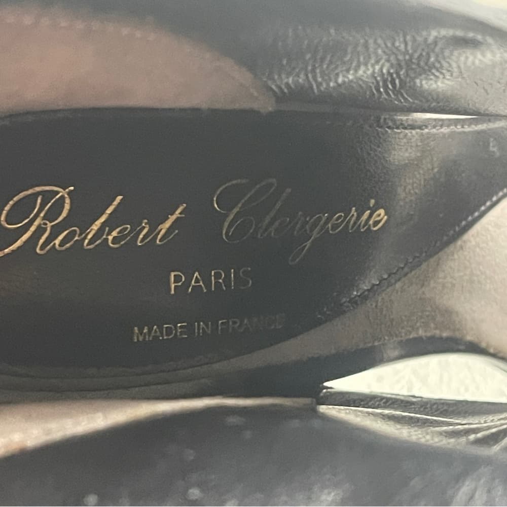 Robert Clergerie Black and Gold Heels in size 6 - Thumbnail 6