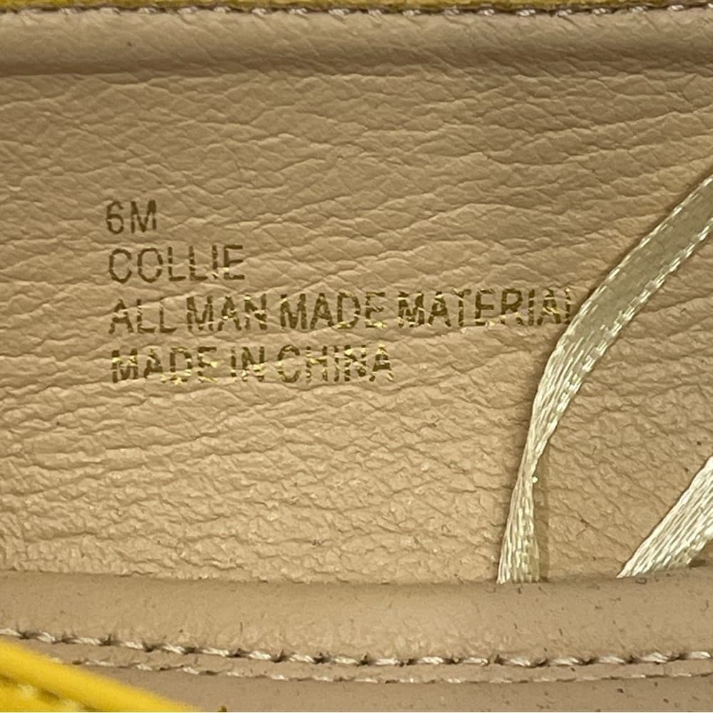 Mari A Yellow Loafers with Gold Accent size 6M -New - Thumbnail 6
