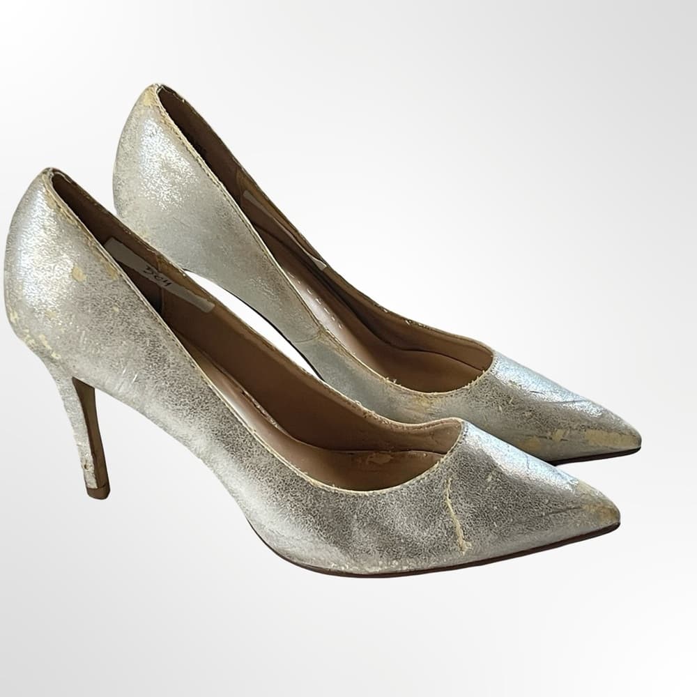 Rock & Republic Silver Metallic Pointed Toe Stilettos in 8.5 - Thumbnail 9