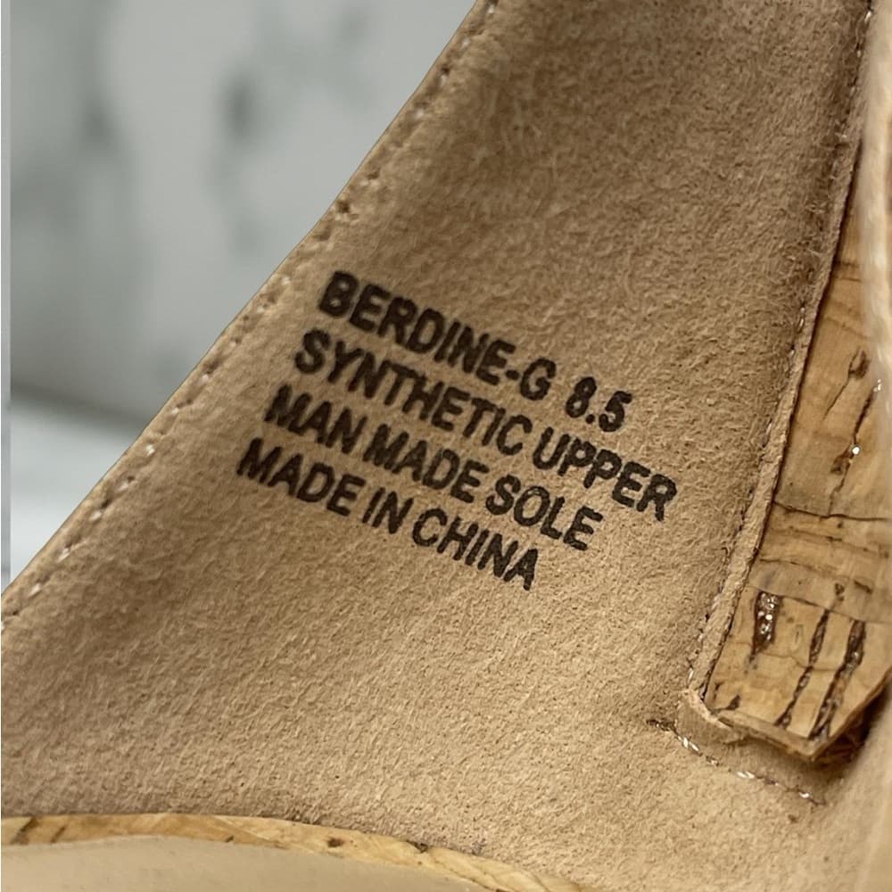 Bebe Berdine G Tan Gold Cork Women's Sandals - Thumbnail 2