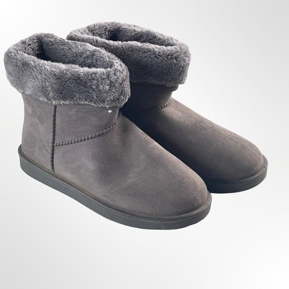 DKSUKO Cozy Gray Fur-Lined Women's Boots in size 9 - Thumbnail 7