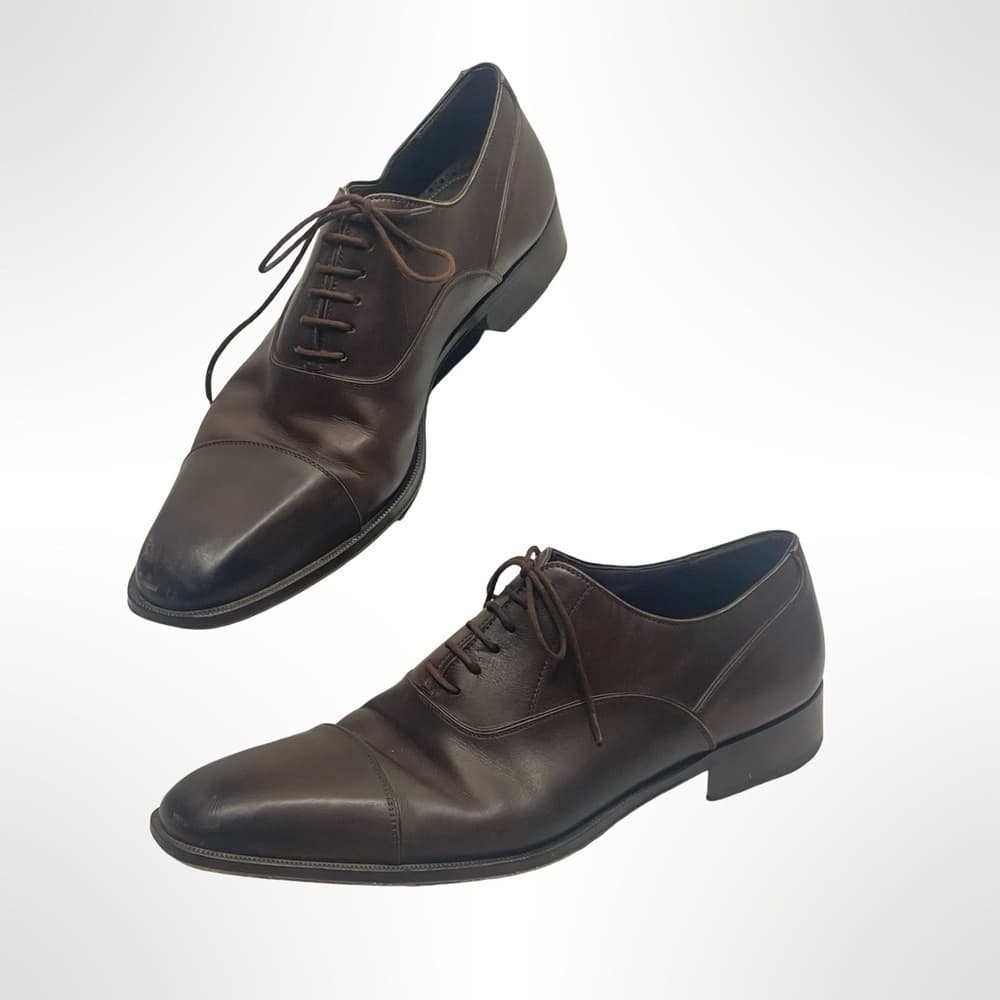 Massimo Emporio Brown Leather Men's Dress Shoes size 12 - Thumbnail 5