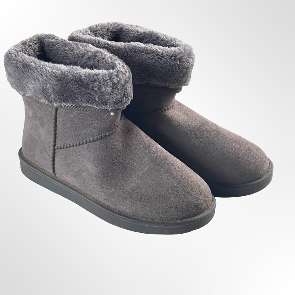 DKSUKO Cozy Gray Fur-Lined Women's Boots in size 9 - Thumbnail 6