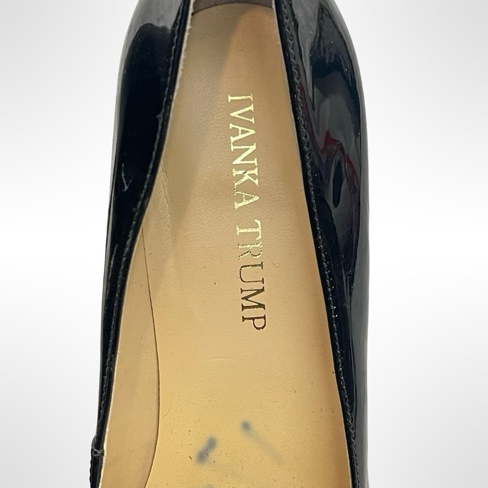 Ivanka Trump pointed toe Black Leather Pumps in size 7 - Thumbnail 2