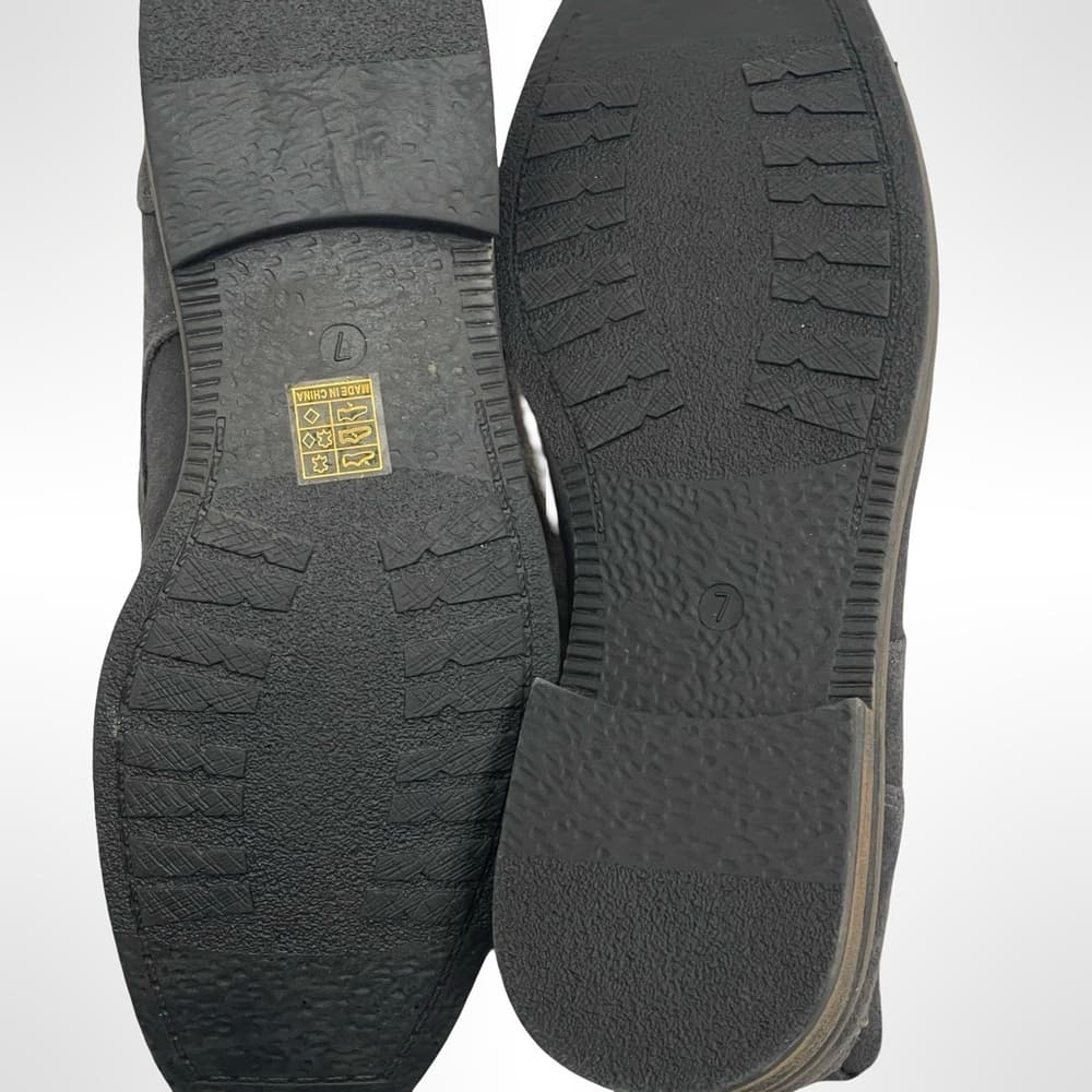 Bruno Marc Black Men's Suede Shoes sizes 6.5,7,8.5 & 12 NEW - Thumbnail 5