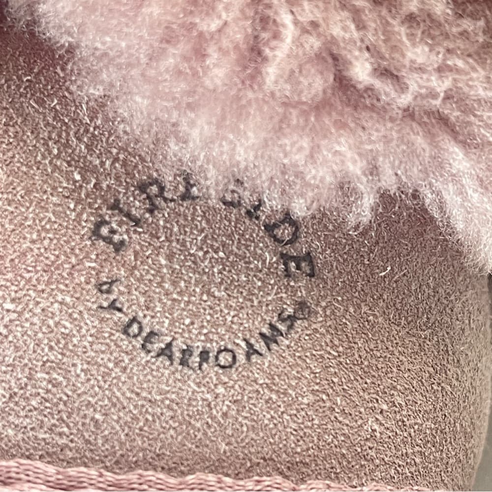Fireside Cozy Pink Shearling Women's Shoes in size 8 - Thumbnail 5