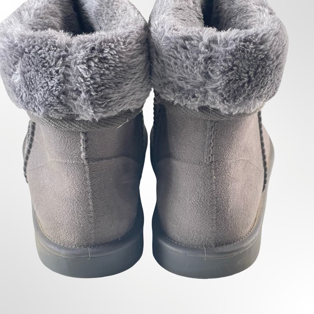 DKSUKO Cozy Gray Fur-Lined Women's Boots in size 9 - Thumbnail 3